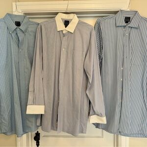 Jos. A. Bank Blue and White Dress Shirts Collection